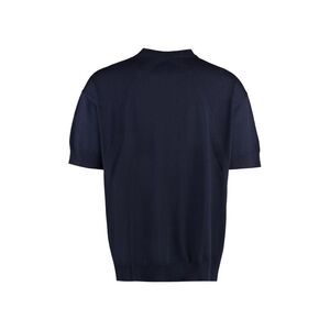 JIL SANDER Men's Short-Sleeve Knit Sweater Men BLUE Sweaters & Cardigans